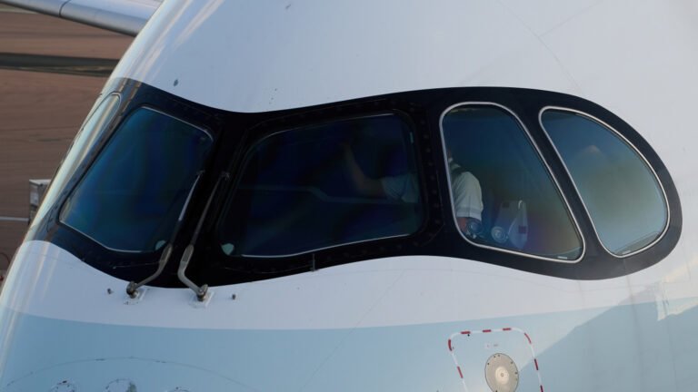 Here's Why The Airbus A350 Has That Black Mask Around The Cockpit