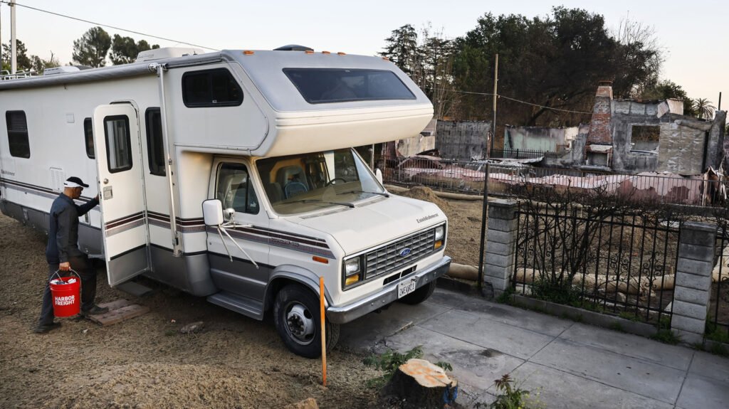 Why RVs Are Popping Up Over Lots Burned Out By The Eaton Fire