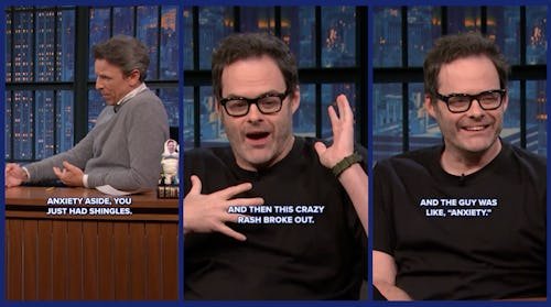 Bill Hader Spoke About His Anxiety Causing Shingles & Yeah, That Can Happen
