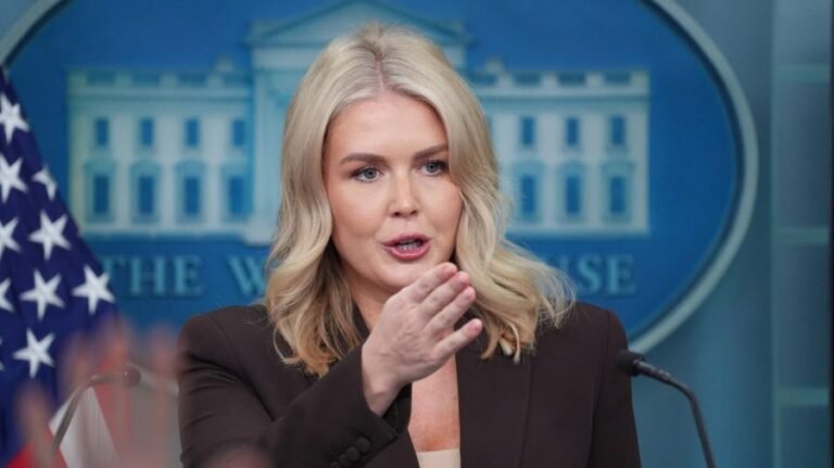 Watch live: White House holds press briefing amid shutdown, East Wing renovations