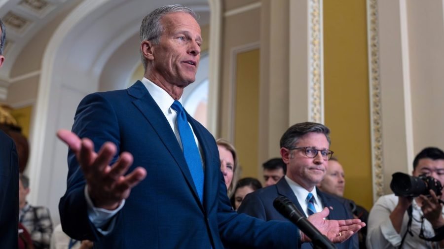 GOP, Thune surprise Democrats, daring them to block defense spending bill during shutdown