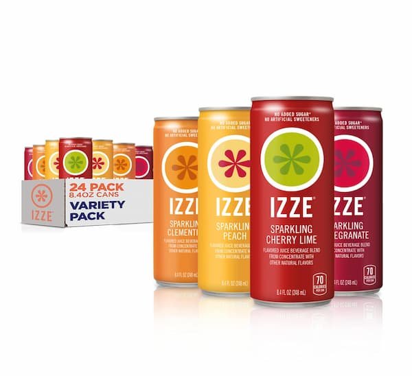 Izze Sparkling Juice Variety Pack (24 count) only $14.12 shipped!