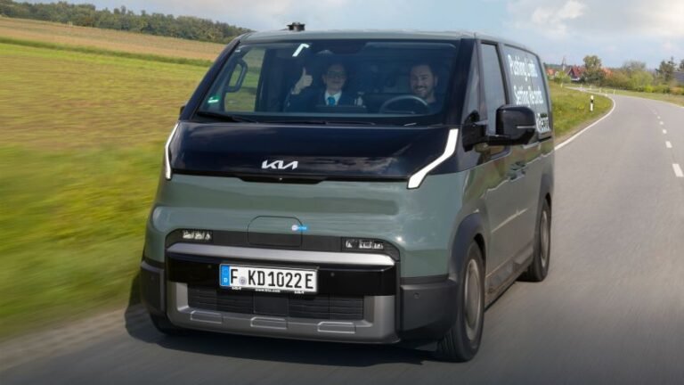 Kia PV5 record-breaking miles - pictures