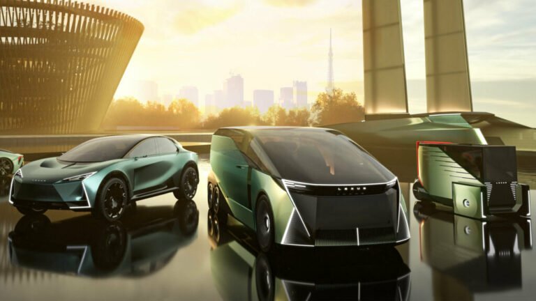 The Lexus LS Has Just Morphed Into A Bizarre Six-Wheeled Van