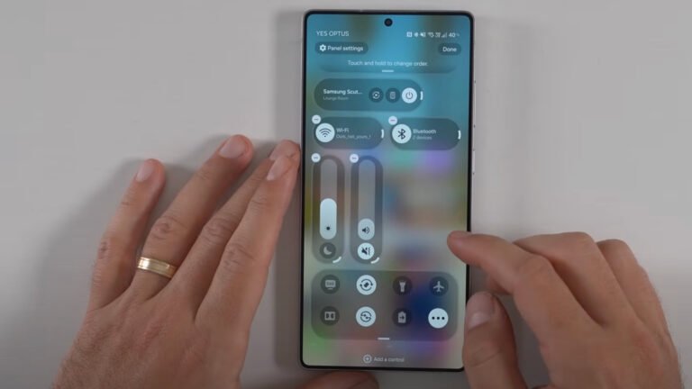Samsung’s One UI 8.5 update makes quick settings pop with cleaner, glassier design