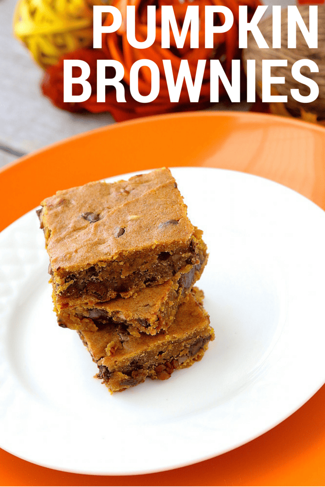 Pumpkin Spice Chocolate Chip Brownies Recipe