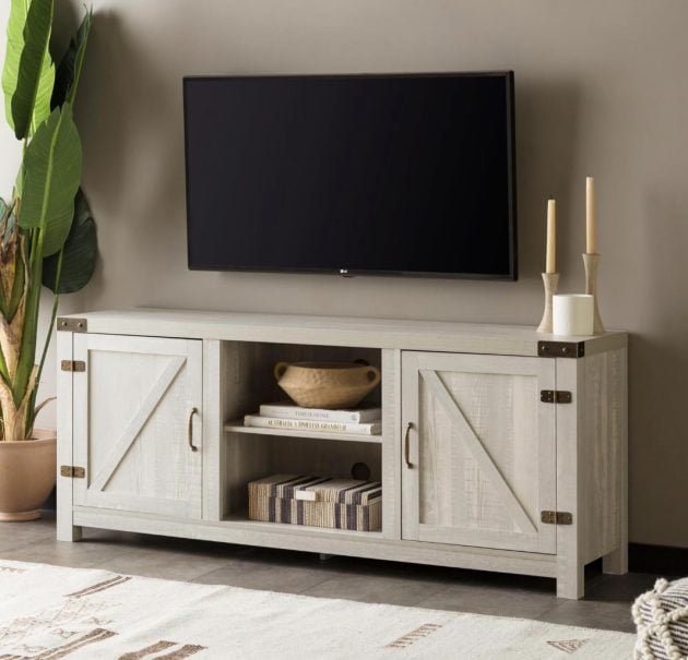 Walker Edison Modern Farmhouse Barn Door TV Stand only $89.99 shipped, plus more! 
