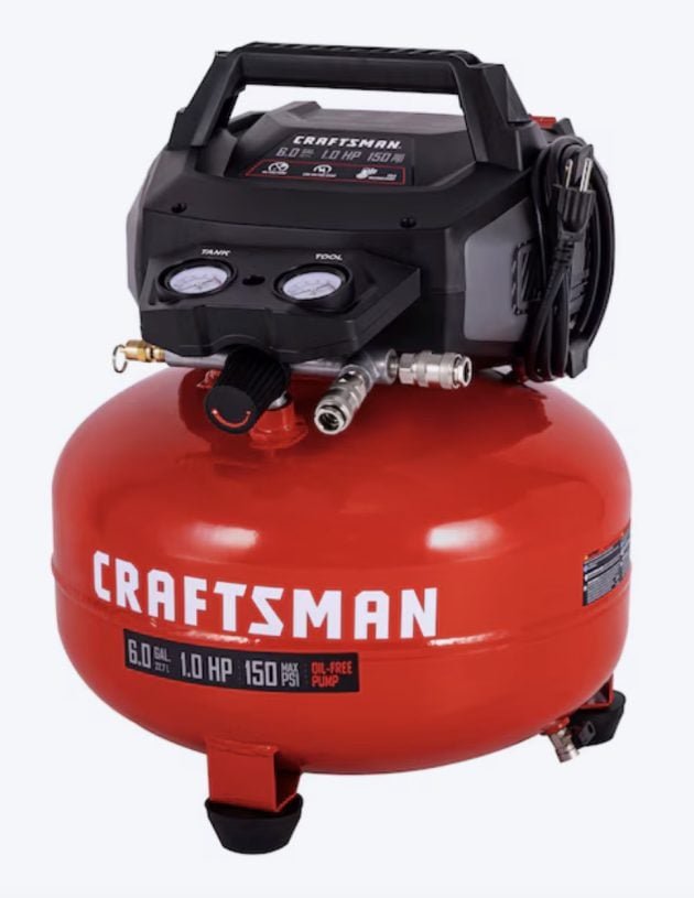 CRAFTSMAN 6-Gallon Portable Electric 150 PSI Pancake Air Compressor only $89 shipped (Reg. $169!)