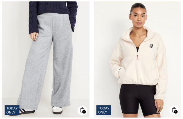 Old Navy: Women’s Microfleece Jackets only $10, Microfleece Pants only $12!