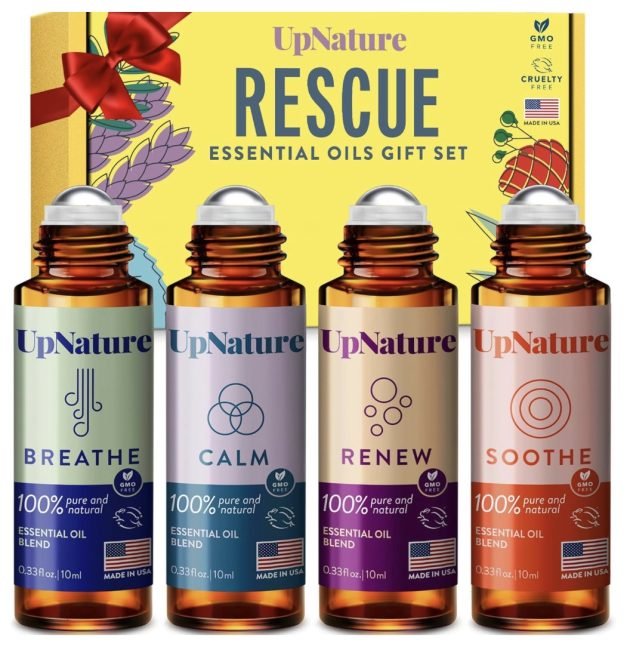 UpNature Essential Oils Roll On Set (Pack of 4) only $5.99!