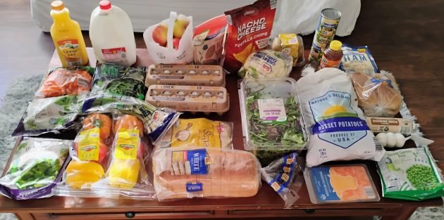 Brigette’s $93 Grocery Shopping Trip and Weekly Menu plan for 4!