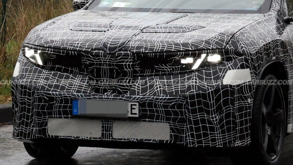 BMW iX3 M Spied With Some Strange New Shapes On Its Hood