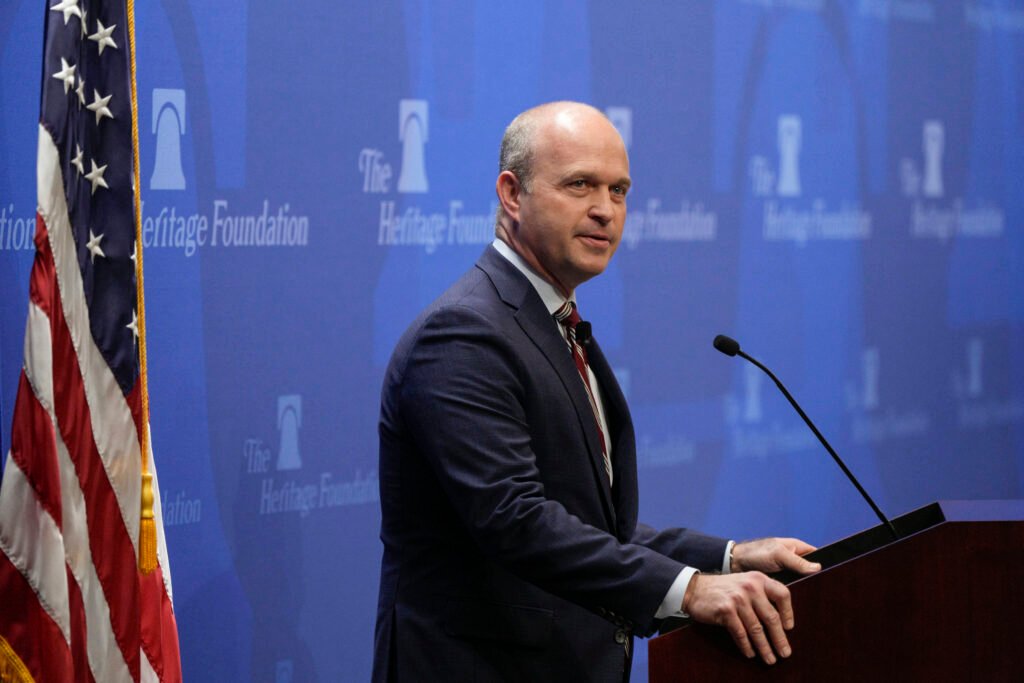 Heritage president backs Tucker Carlson after interview with Holocaust-denier Nick Fuentes