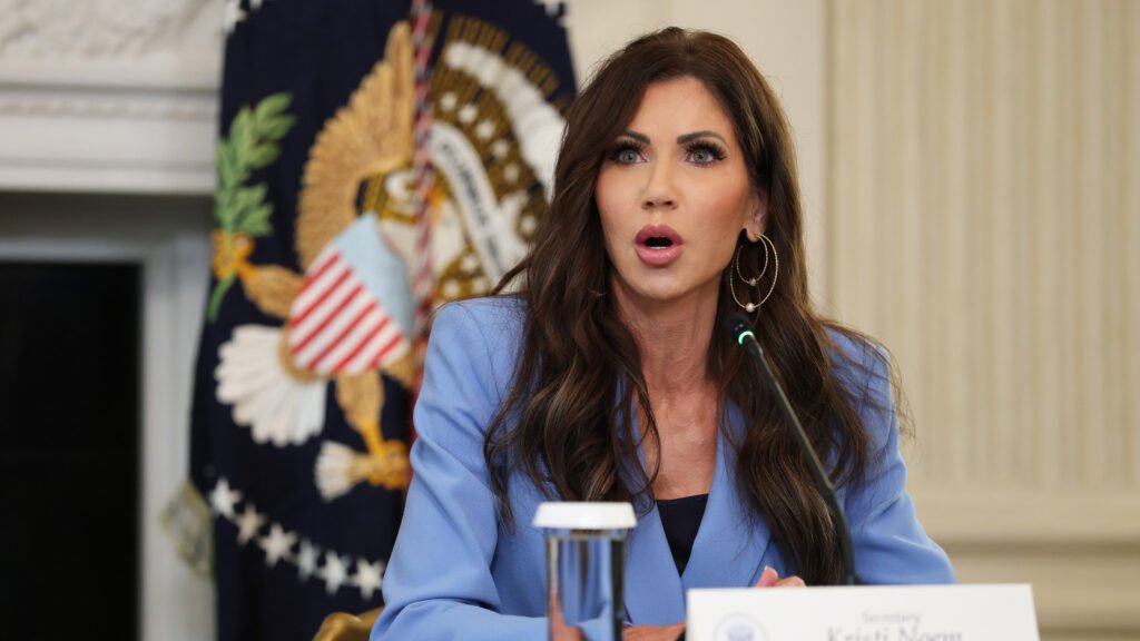 Airports Refuse To Show Kristi Noem's Blatantly Partisan Government Shutdown Video Because The Hatch Act Still Exists