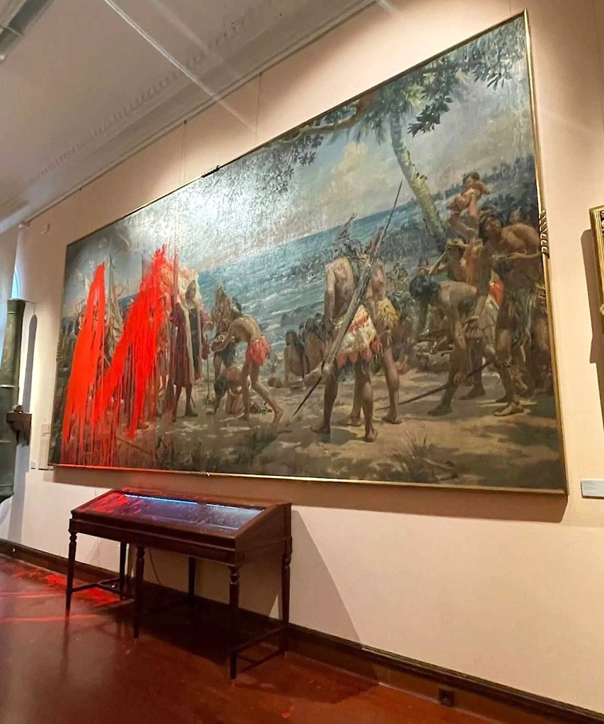 Two Arrested for Splashing Paint on Columbus Artwork in SpainĀ