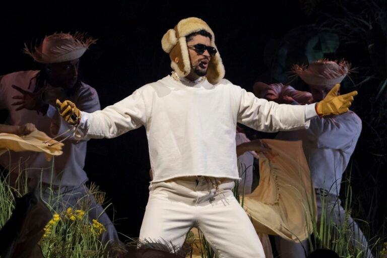 Approval of Bad Bunny Super Bowl show split along partisan lines, poll finds