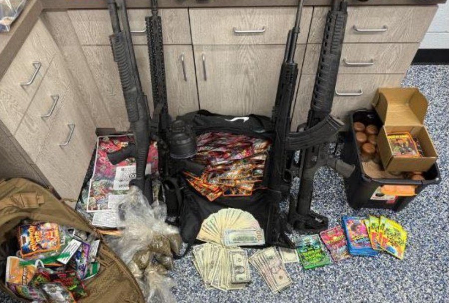 North Carolina father, son busted in raid as drugs, guns seized at auto repair business, police say