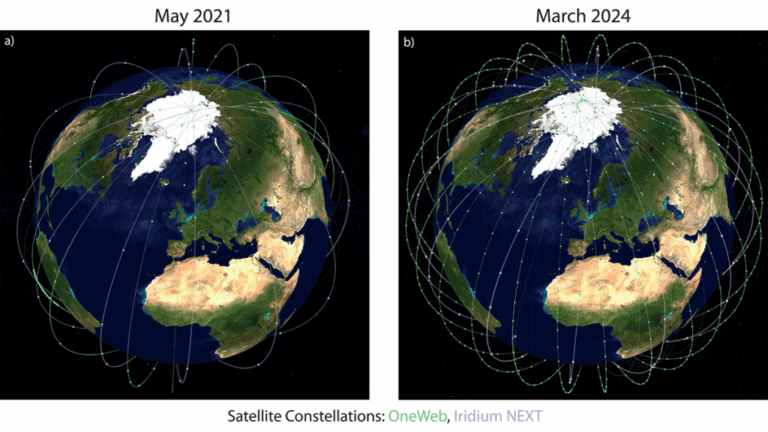 Space Weather Monitoring from Commercial Satellite Mega-Constellations