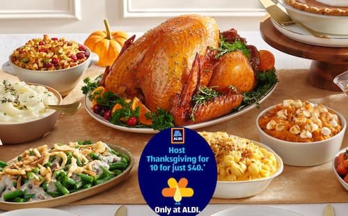 Aldi 10-Person Thanksgiving Meal for $40