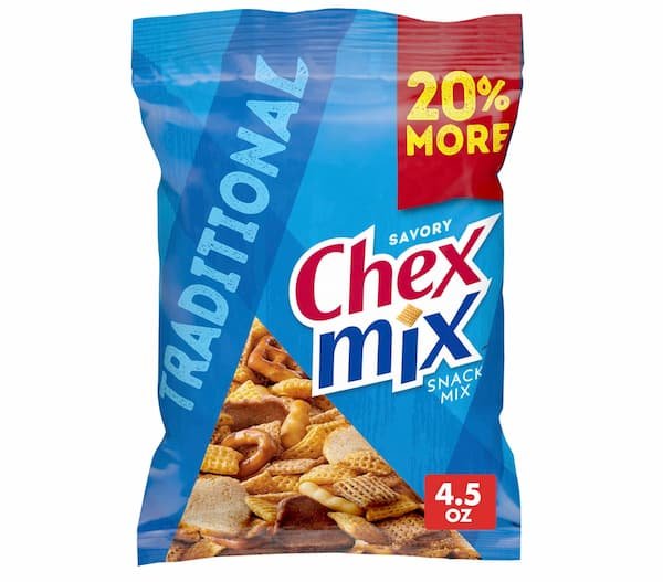 Chex Mix Savory Traditional Snack Mix, 4.5 oz only $0.92 shipped!