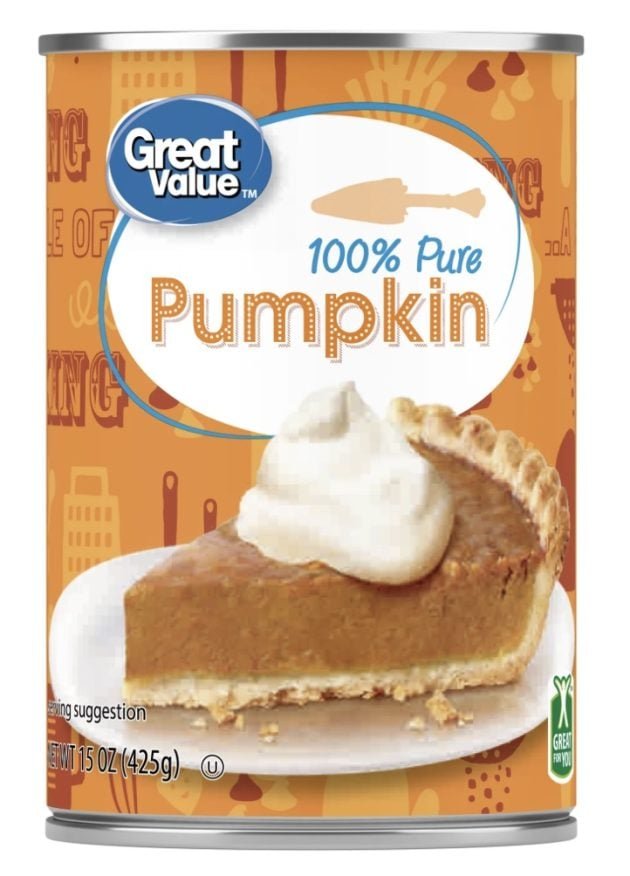 Great Value 100% Pure Pumpkin, 15 oz only $1.16!