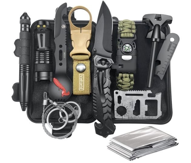 Survival Gear and Equipment Kit only $16.49!