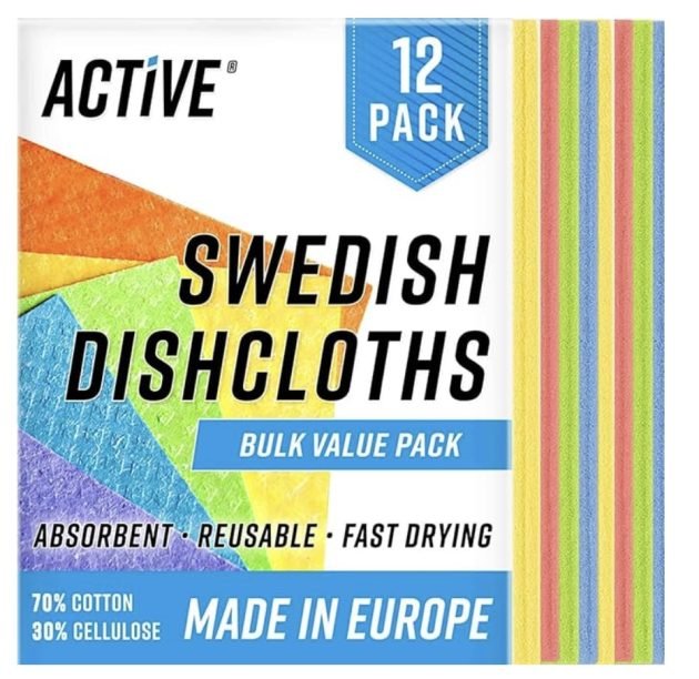 ACTIVE Swedish Dish Cloths (12 Pack) only $12.95!