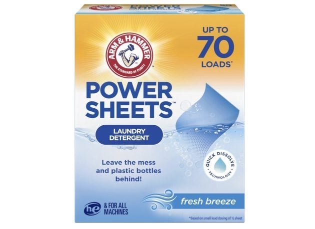 Arm & Hammer Power Laundry Sheets (Up to 70 loads) only $4.99 shipped!