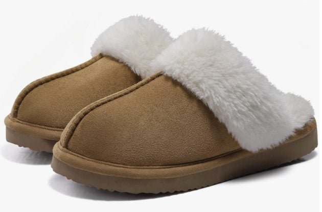 Women’s Fuzzy Memory Foam Slippers only $13.99!