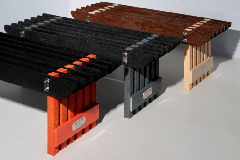 The Torii Bench by Placyle Follows the Path of the Sun