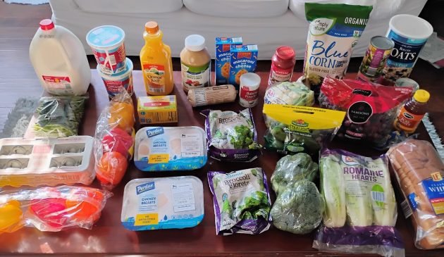 Brigette’s $93.40 Grocery Shopping Trip and Weekly Menu plan for 4!