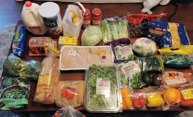 Brigette’s $76 Grocery Shopping Trip and Weekly Menu plan for 4!