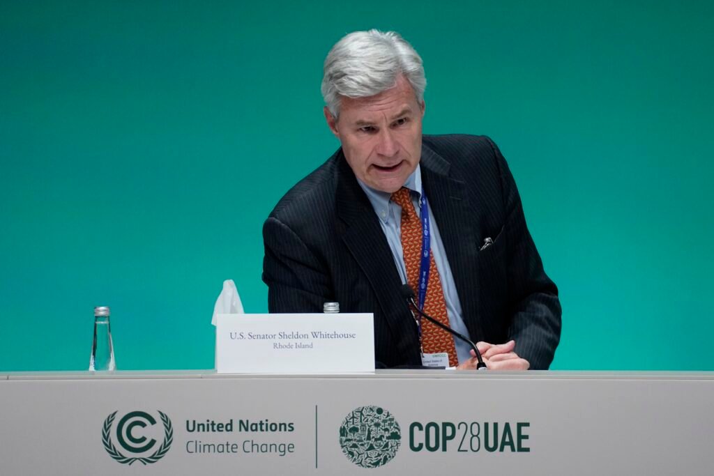 Sheldon Whitehouse heading to Brazil as sole US federal official at COP30