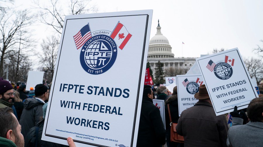 Unions challenge Trump administration 'loyalty question' in job posts