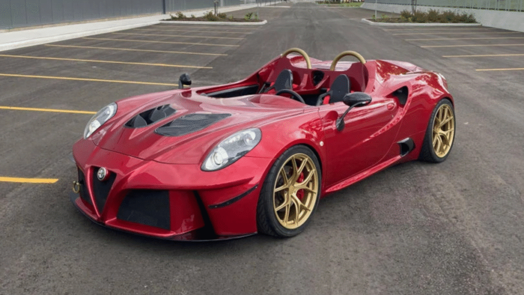 Someone Turned an Alfa Romeo 4C Into a Ferrari-Style Speedster — And It Looks Incredible