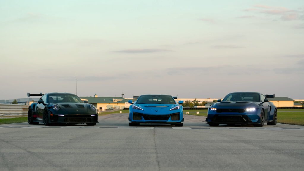 Watch SavageGeese Put The Corvette ZR1 And Mustang GTD Up Against The Porsche 911 GT3 RS