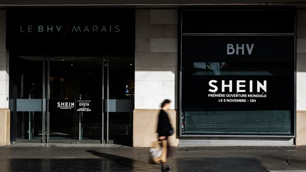 You can shop at Shein in Paris—just not online