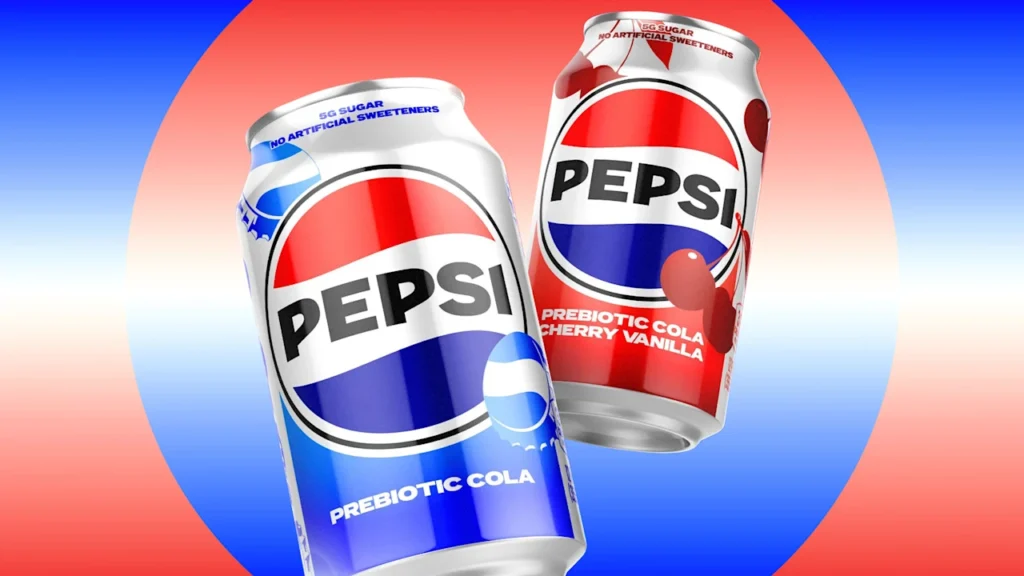 The future of cola? Pepsi unveils prebiotic version with only 30 calories and no artificial sweeteners