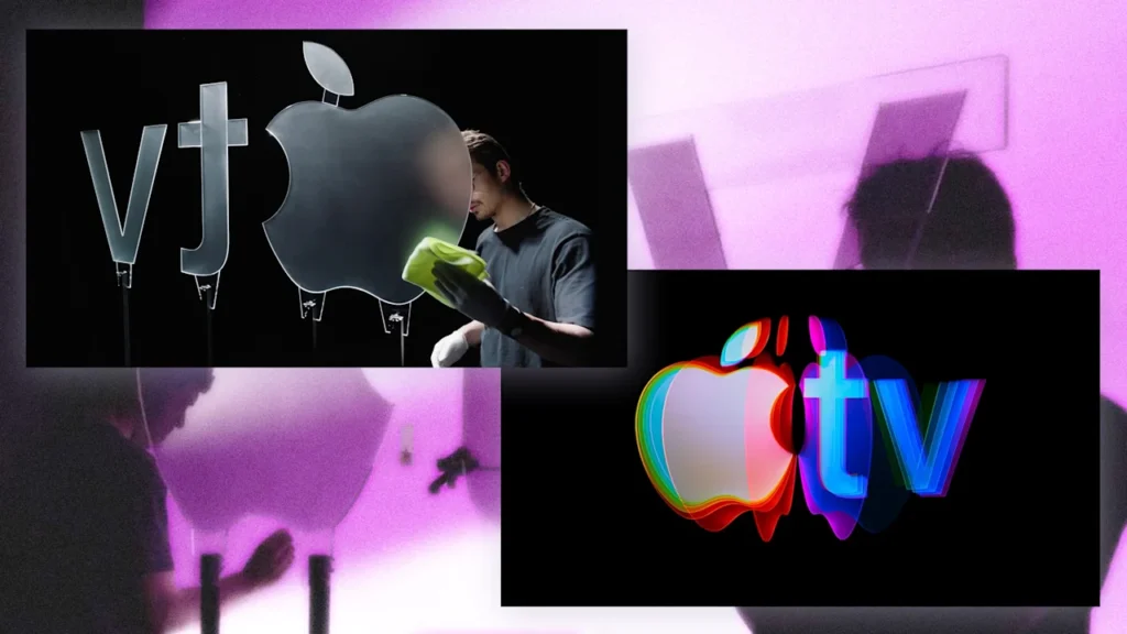 Apple TV made its colorful new logo in a delightfully old-school way
