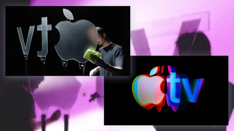 Apple TV made its colorful new logo in a delightfully old-school way