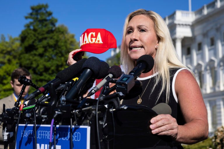 Trump stews and Dems gloat over feud with Marjorie Taylor Greene