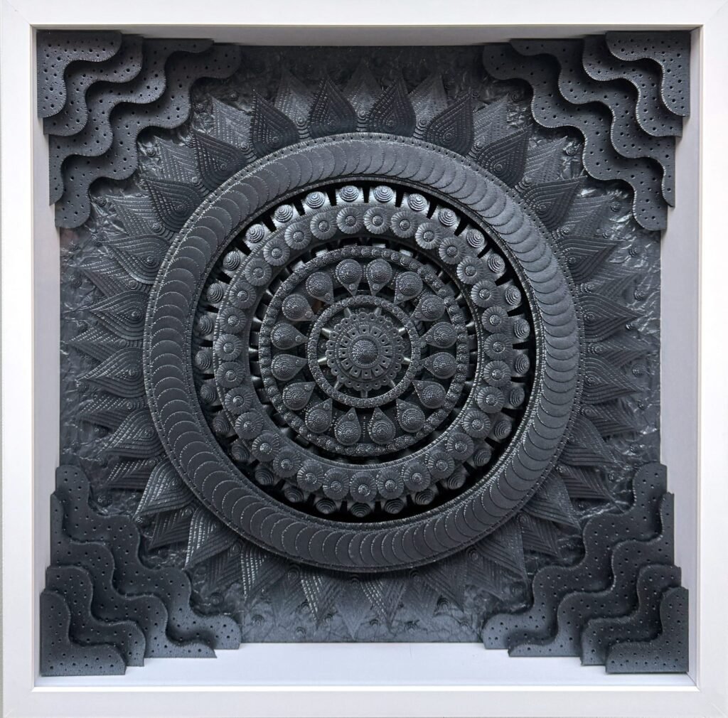 Michael Velliquette’s Metallic Paper Sculptures Delve into the Nature of Consciousness