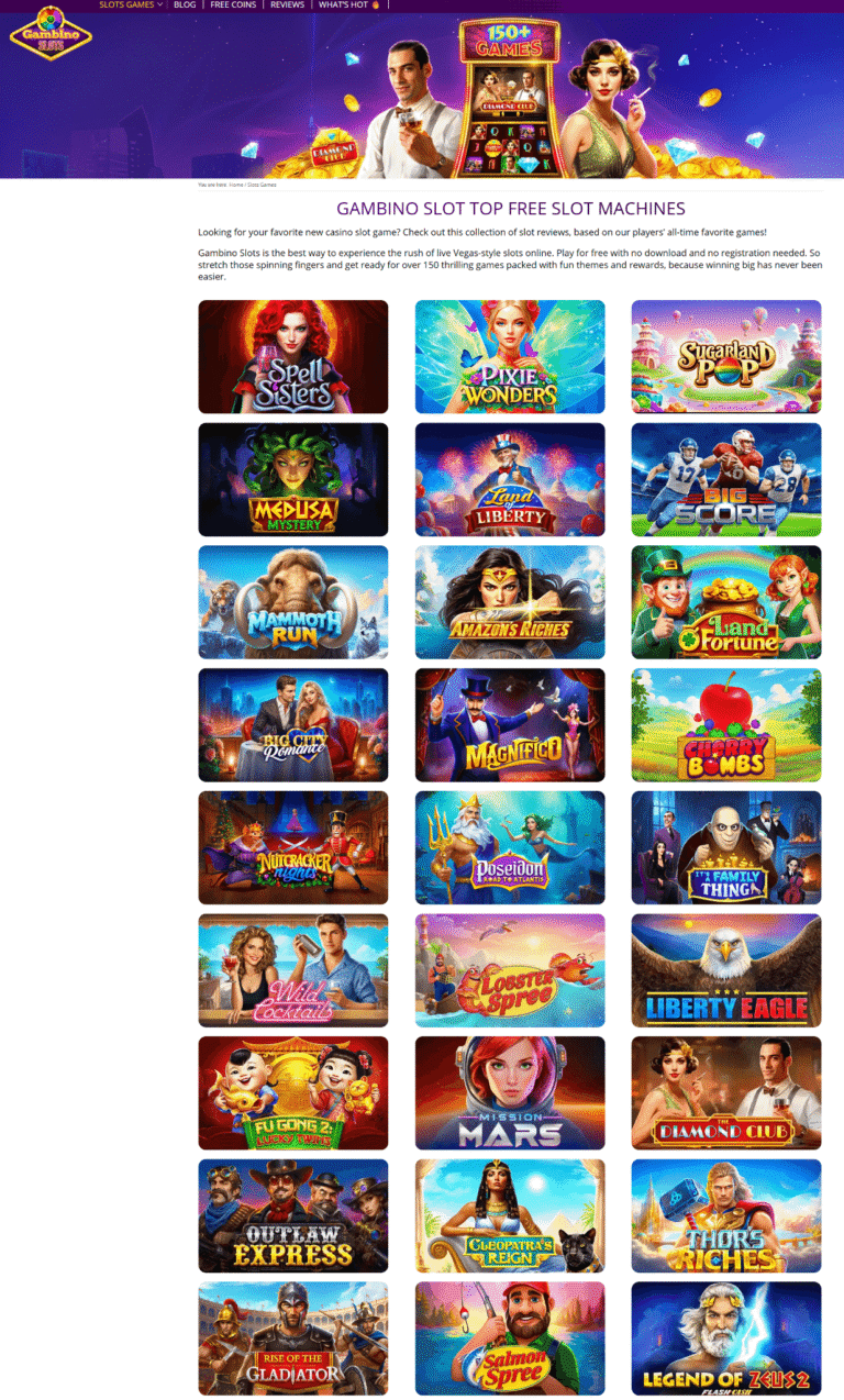 Travel the World Through Gambino Slots: The 10 Most Popular Bonus Games in America