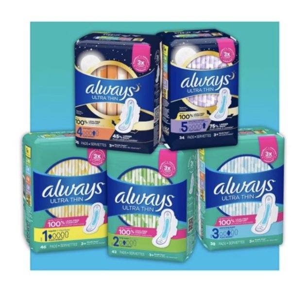 *HOT* FREE Always Pads at Target after cash back!
