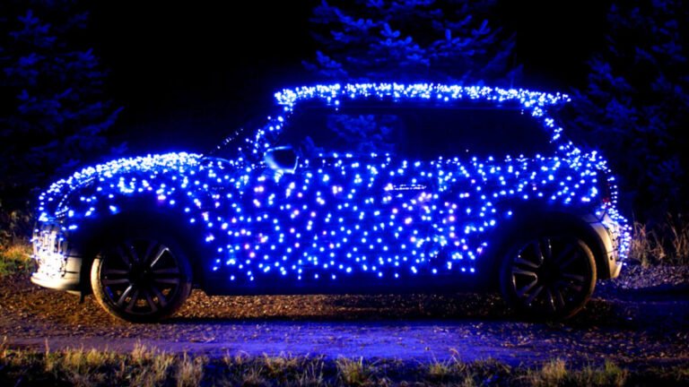 You Might Want To Rethink Adding Christmas Lights To Your Car