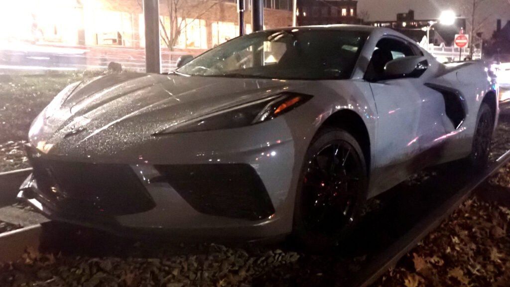 Unlicensed Corvette C8 Driver Blames ‘Wrong Turn’ After Getting Stuck On Train Tracks