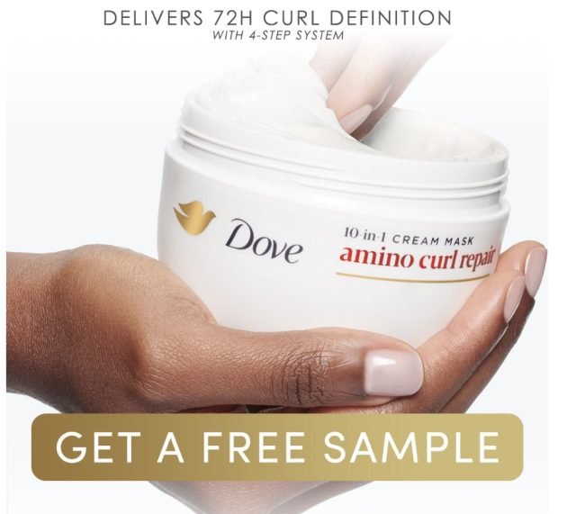 Free Sample of Dove Amino Curl Repair Mask!