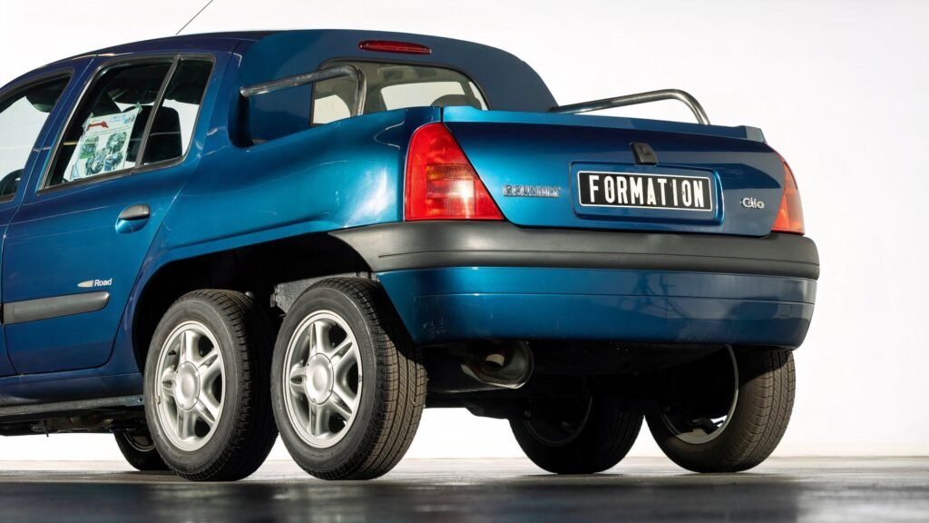 Renault's Useless Six-Wheeled Clio Pickup: A Unique Auction Find