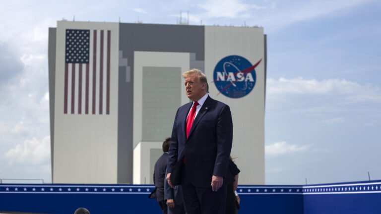 Trump Pens Executive Order Setting 2028 Moon Landing Like It Means Anything