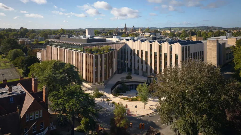 Oxford’s giant new lab building has a secret hidden in its facade